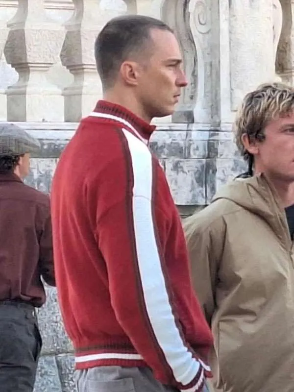 Rafe Cameron Outer Banks S05 2026 Red Varsity-Style Jacket - Image 3