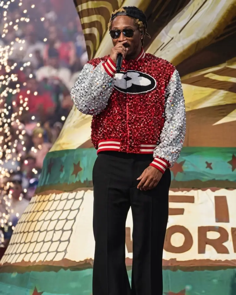 American Rapper Future FIFA 2026 Ceremony Polyester Varsity Jacket - Image 2