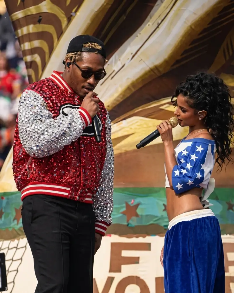 American Rapper Future FIFA 2026 Ceremony Polyester Varsity Jacket - Image 3