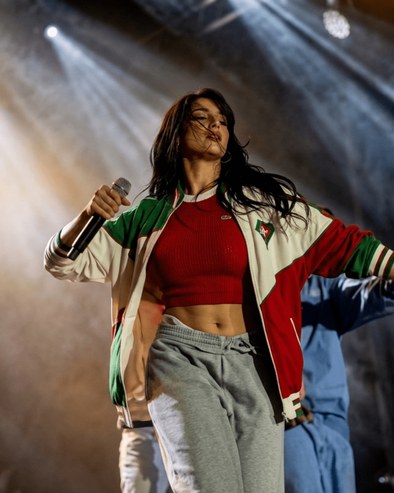 Norah Fatehi 2026 FIFA Countdown Concert Varsity Style Track Jacket - Image 2