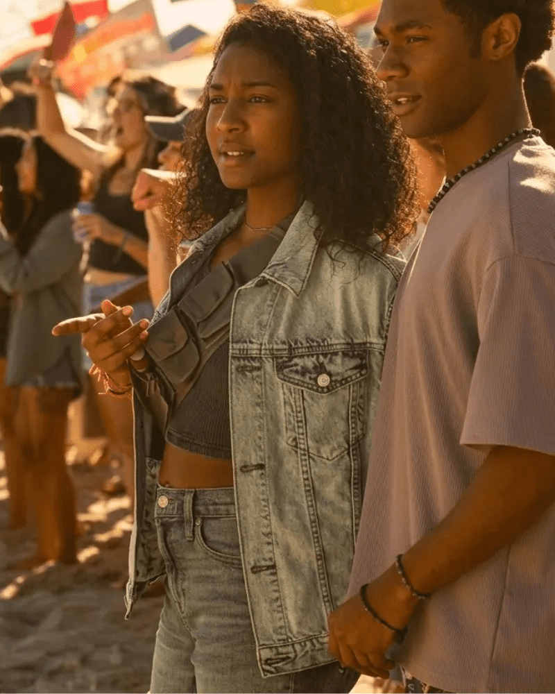 Cleo (Carlacia Grant) Outer Bank 2026 S05 Denim Jacket - Image 2