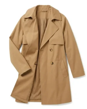 Madison Bailey Outer Bank S05 Camel Tan Cotton Coat