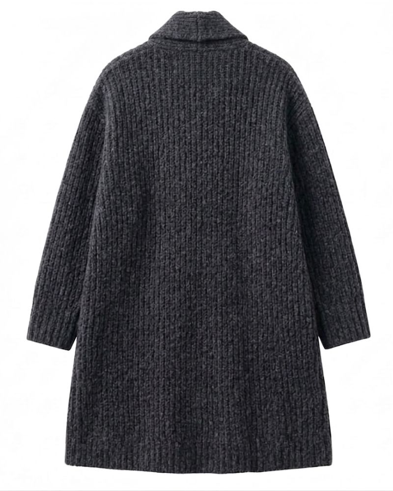 Ian McKellen (Magneto) Doomsday 2026 Charcoal Grey Wool Coat - Image 2