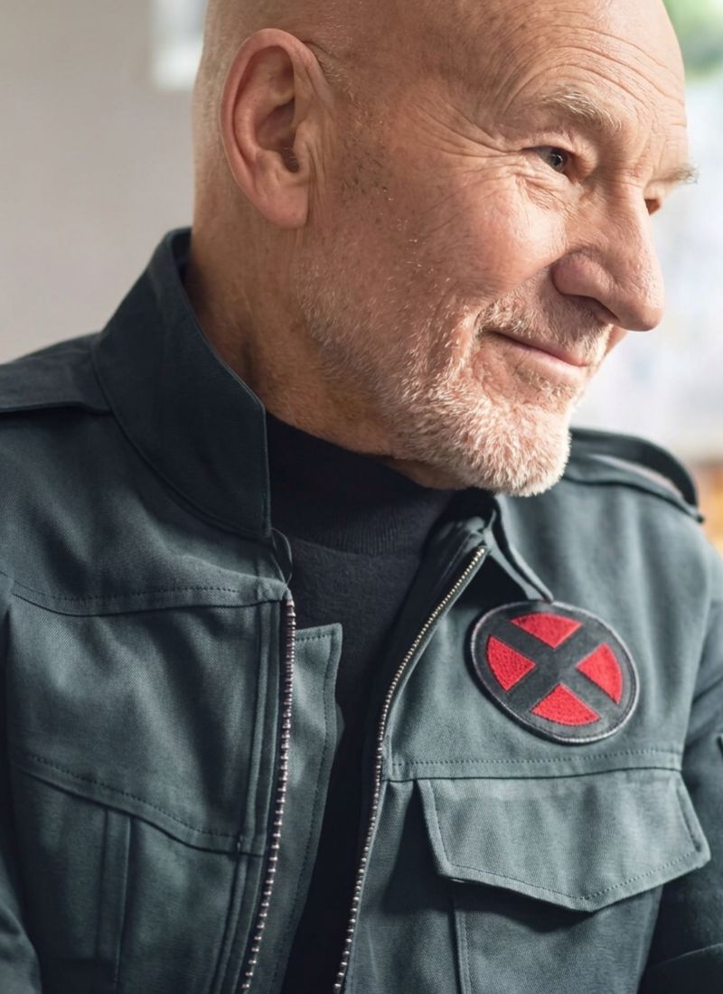 Doomsday 2026 Patrick Stewart (Professor X) Cotton Denim Jacket - Image 3