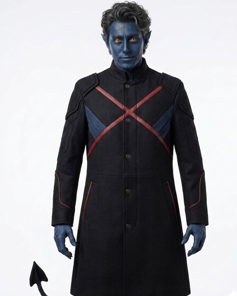 Night Crawler (Alan Cumming) Doomsday 2026 Black Wool Coat - Image 3