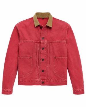 Ryan Gosling CinemaCon Panel 2026 Ghost Rider Washed Red Denim Jacket