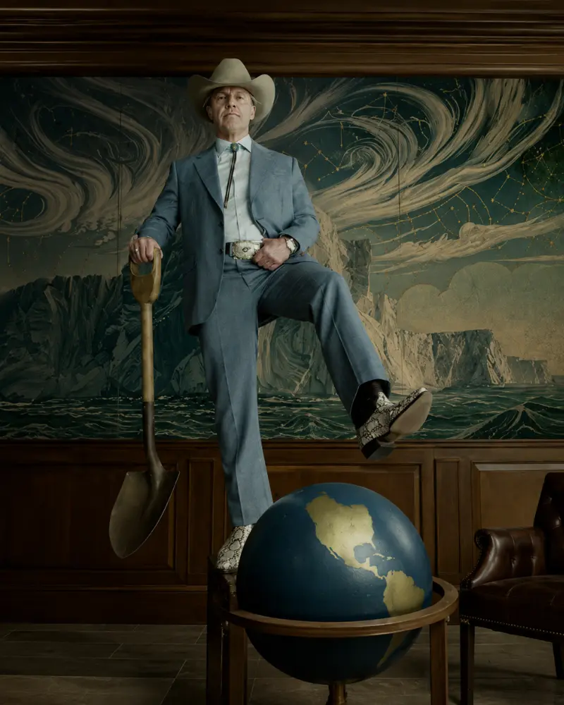 Tom Cruise (Digger Rockwell) Digger 2026 Sky Blue Cotton Suit - Image 3