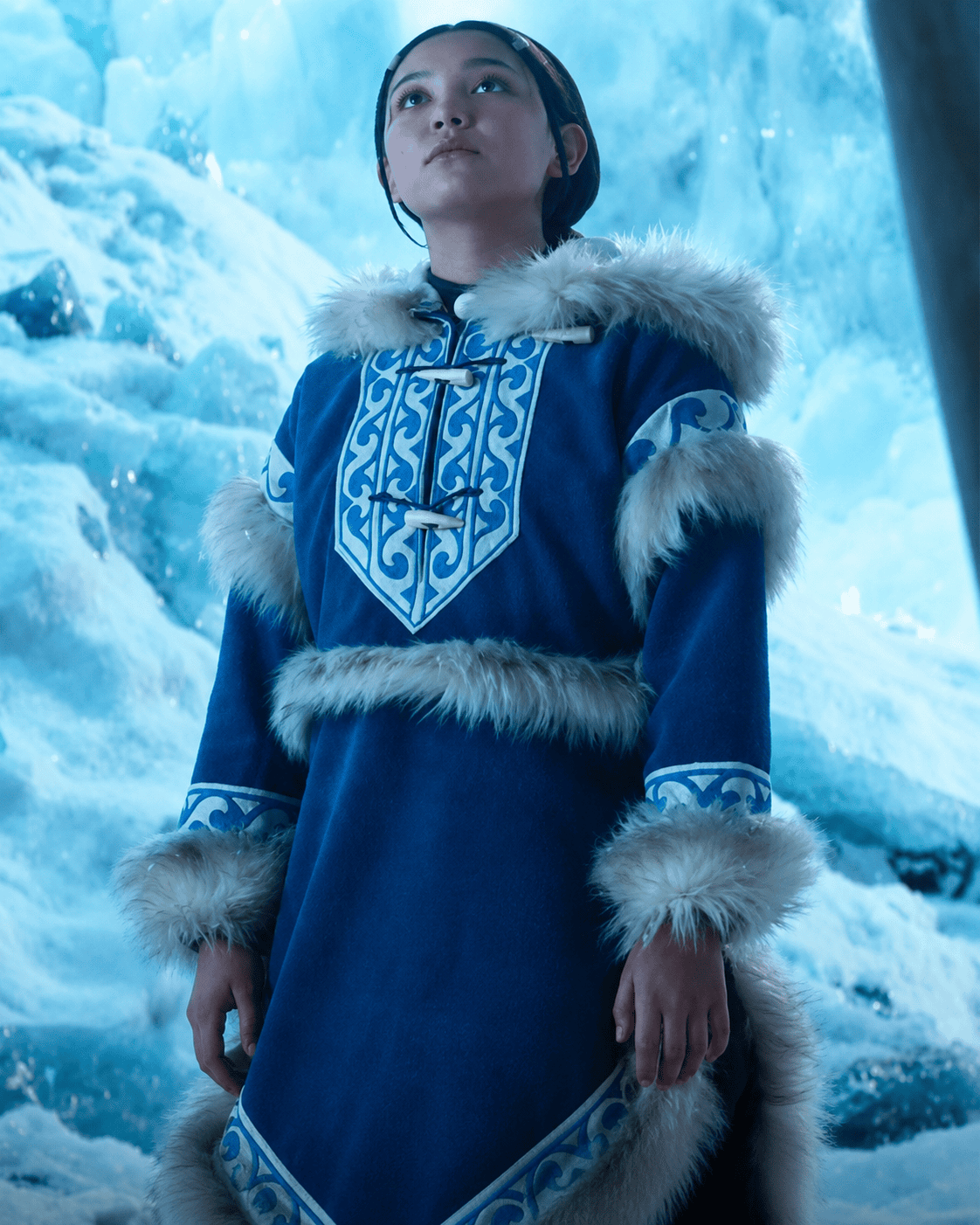 Kiawentiio (Katara) Avatar: The Last Airbender Traditional Parka Coat - Image 3