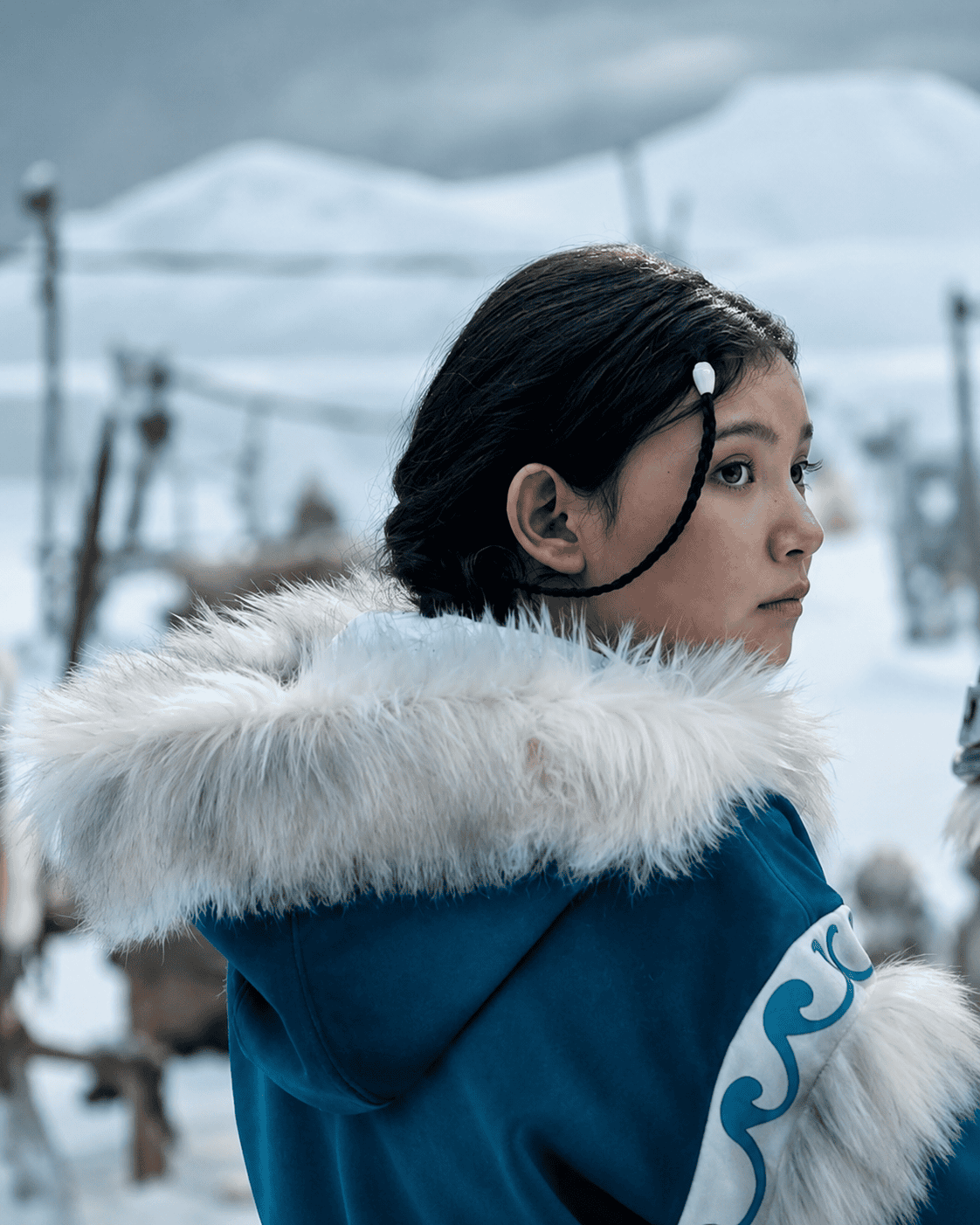 Kiawentiio (Katara) Avatar: The Last Airbender Traditional Parka Coat - Image 4