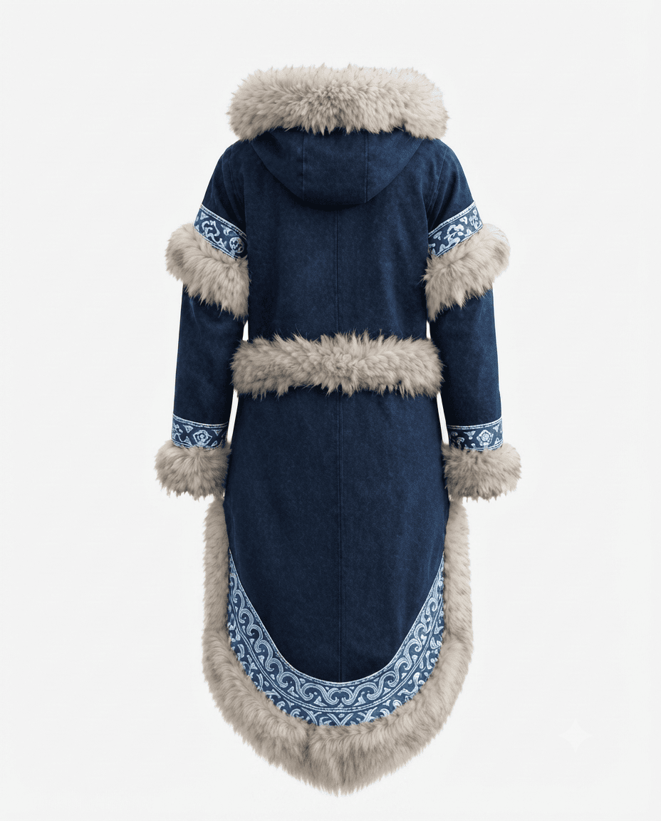 Kiawentiio (Katara) Avatar: The Last Airbender Traditional Parka Coat - Image 2