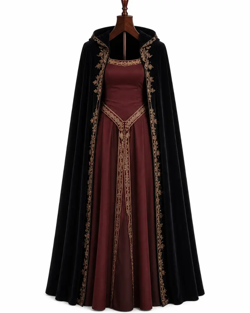 Kathryn Hahn (Mother Gothel) Tangled Live Action 2026 Cloak Dress