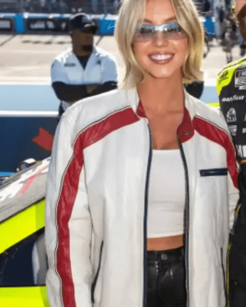 Sydney Sweeney NASCAR Championship 2026 Faux Leather Jacket - Image 4