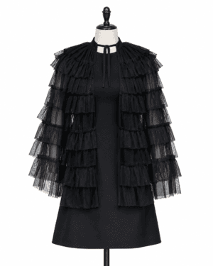 Ophelia (Avantika Vandanapu) AHS S13 NYC Premium Shoot Black Dress