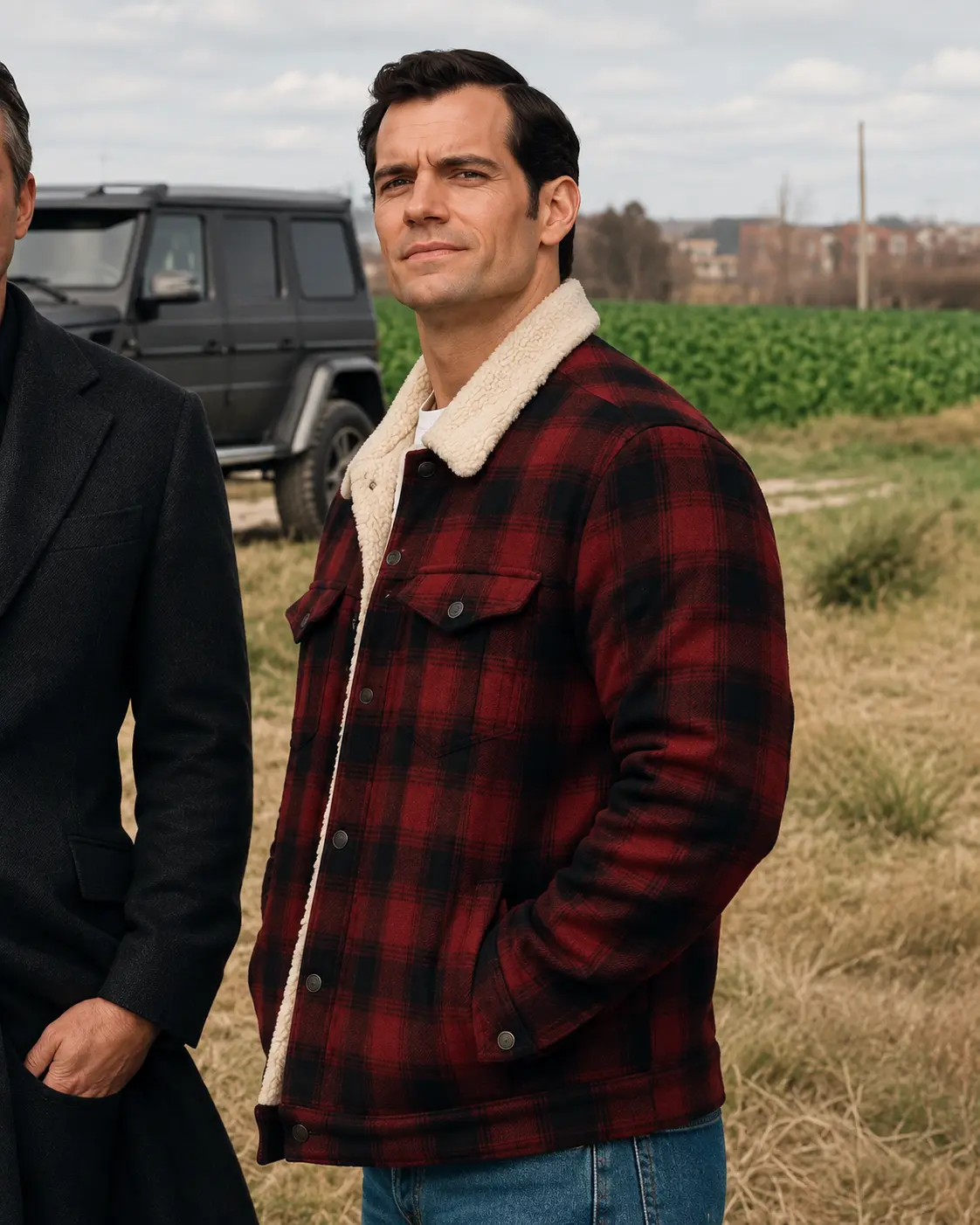 Clark Kent Red Checkered Jacket | Justice League - Image 3