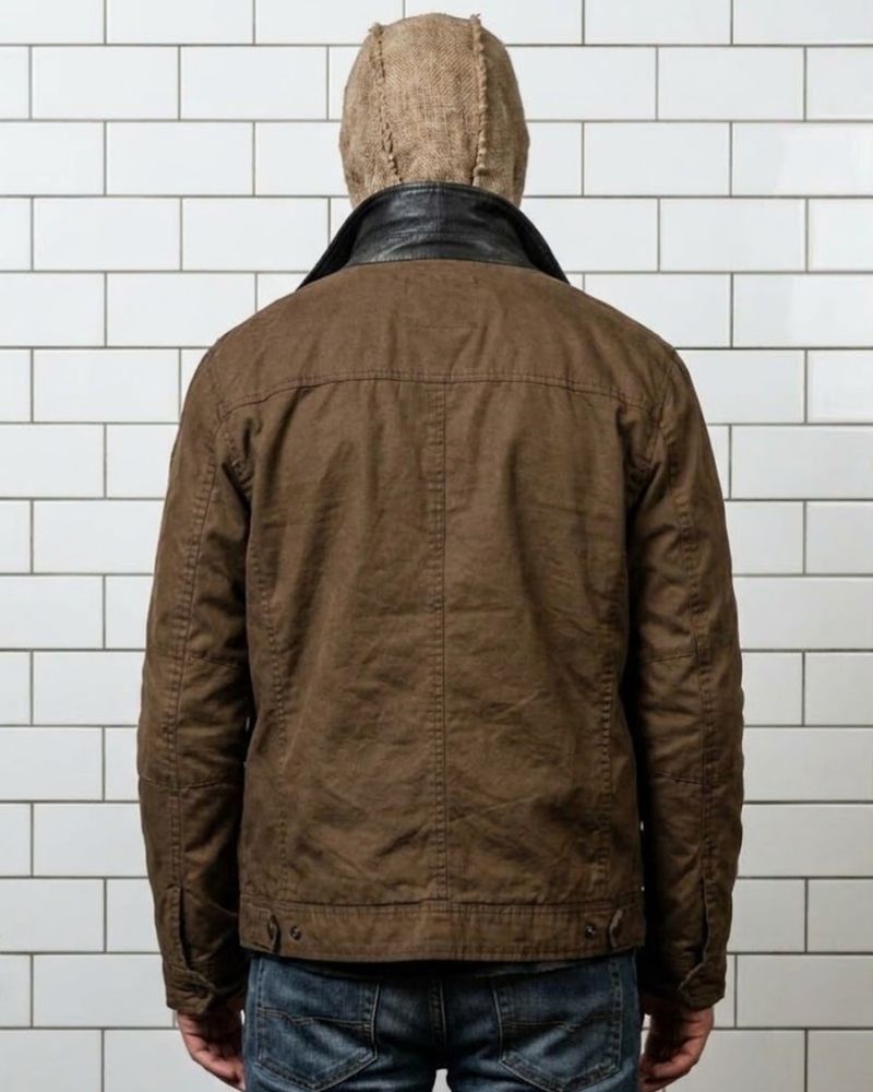 Gregory 2026 Movie The Strangers Chapter 3 Gabriel Basso Brown Cotton Jacket - Image 3