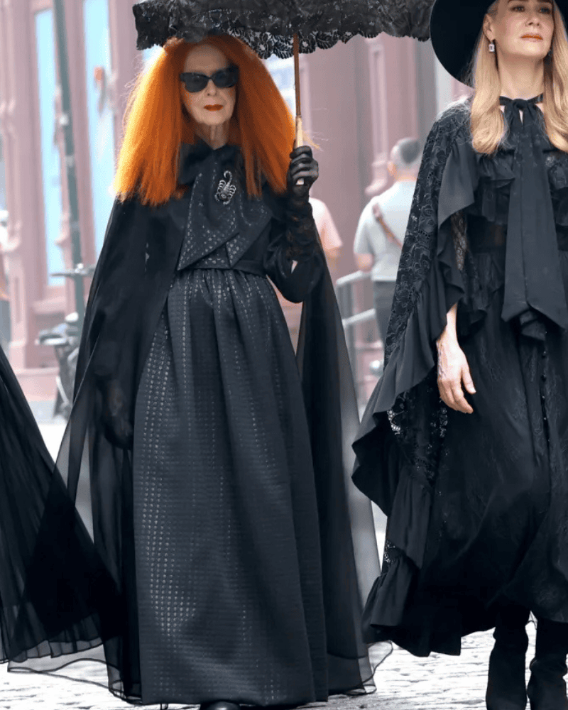 Myrtle Snow (Frances Conroy) AHS S13 Movie Premium NYC Shoot Black Dress - Image 3