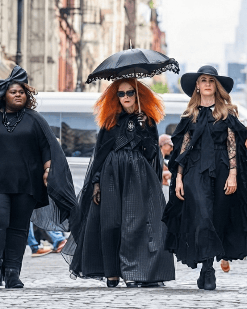 Myrtle Snow (Frances Conroy) AHS S13 Movie Premium NYC Shoot Black Dress - Image 2