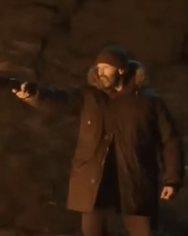Jason Statham Movie Shelter 2026 Mason Parka Hooded Coat - Image 2