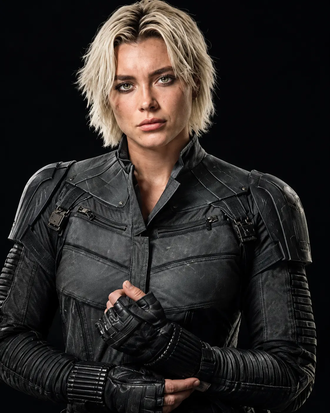 Black Widow Inspired Green Tactical Jacket for Women | Movie Style - Image 2
