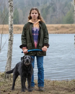 The Rescue 2027 Lorelei Olivia Mote Green Waxed Field Jacket