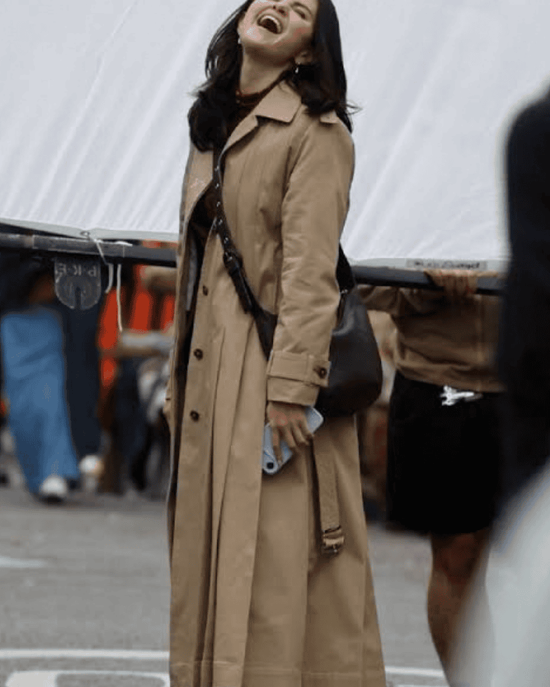 Mable Mora (Selena Gomes) Only Murders in the Building S06 Cotton-Blend Coat - Image 3